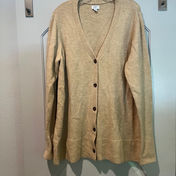 Crown and Ivy Beige button down Cardigan Sweater. GUC! - Picture 1 of 7